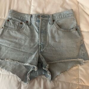 Levi's Light Wash Jean Shorts